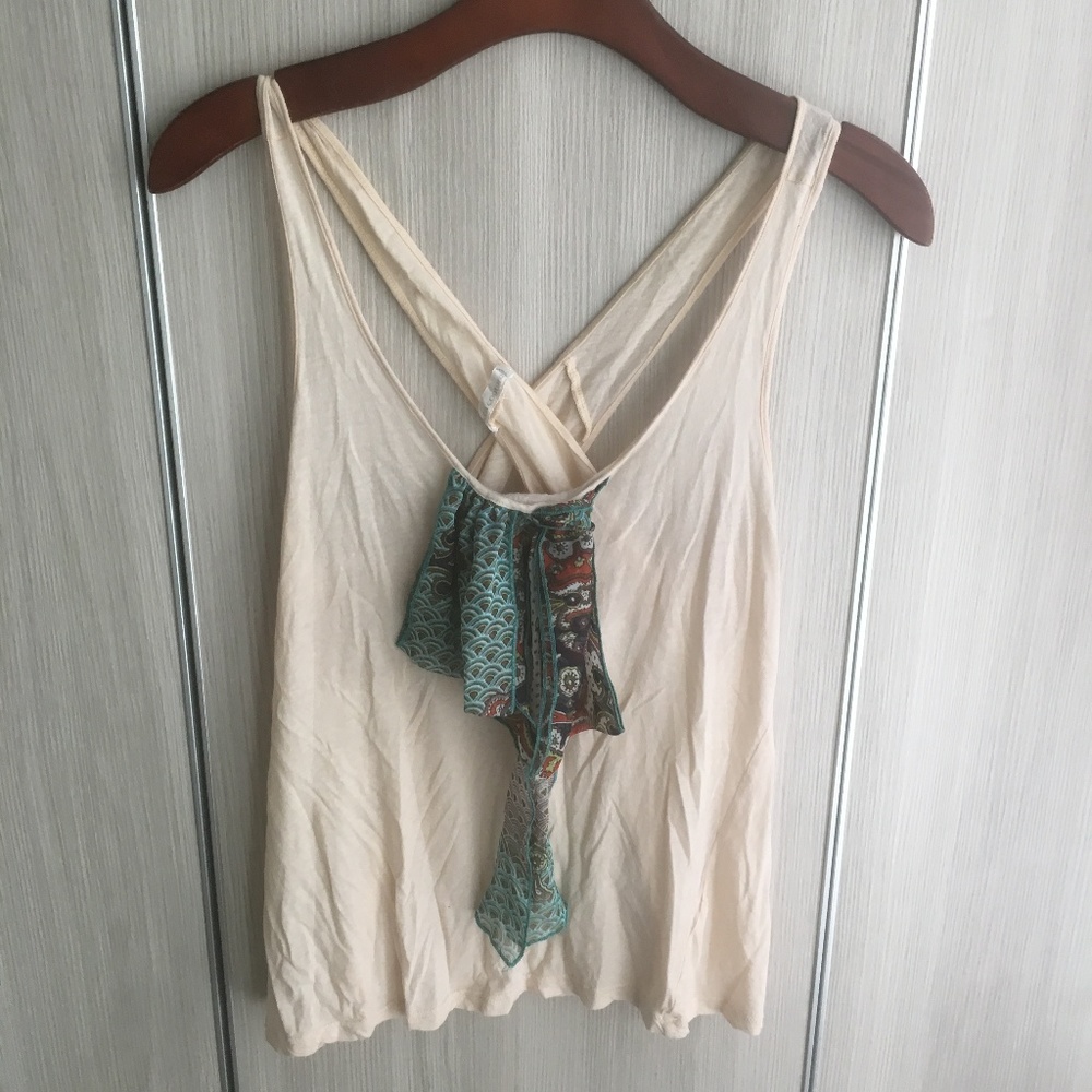 Lucca Couture tank top with bandana style detail